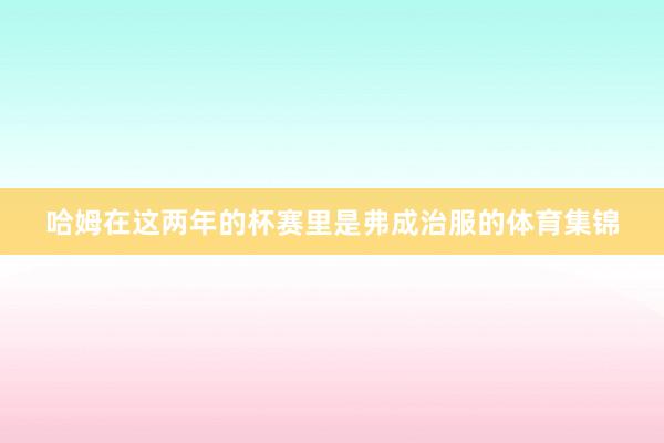 哈姆在这两年的杯赛里是弗成治服的体育集锦
