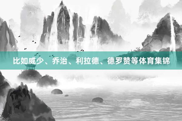 比如威少、乔治、利拉德、德罗赞等体育集锦