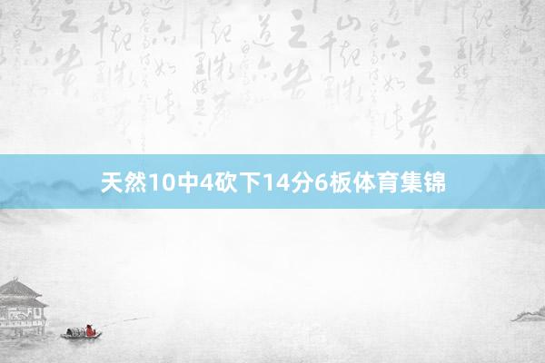 天然10中4砍下14分6板体育集锦