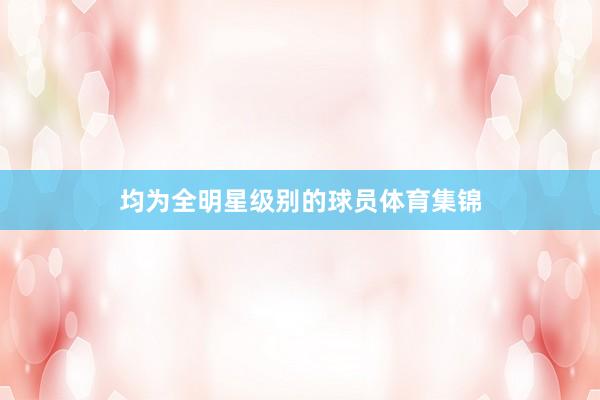 均为全明星级别的球员体育集锦