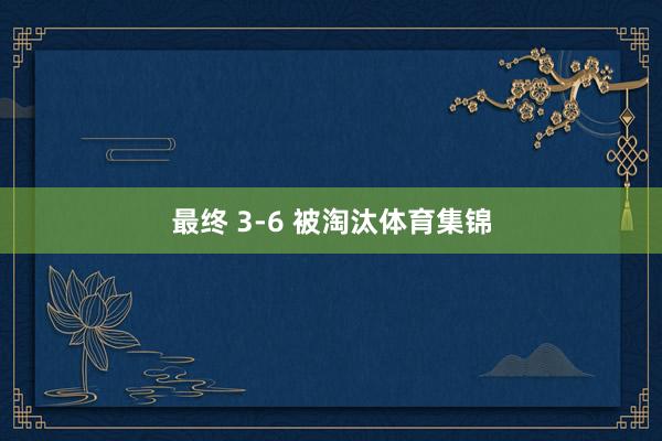 最终 3-6 被淘汰体育集锦