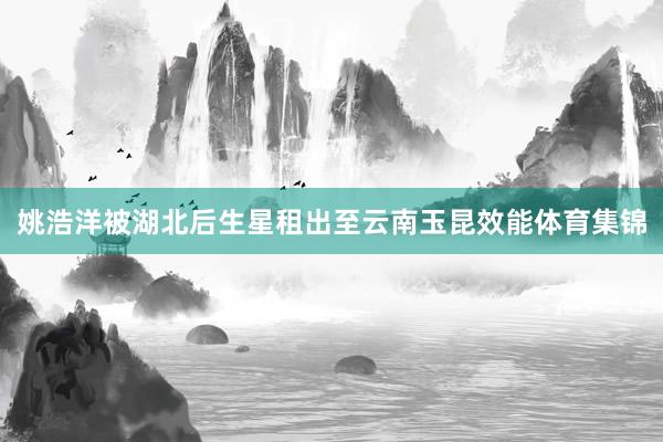 姚浩洋被湖北后生星租出至云南玉昆效能体育集锦