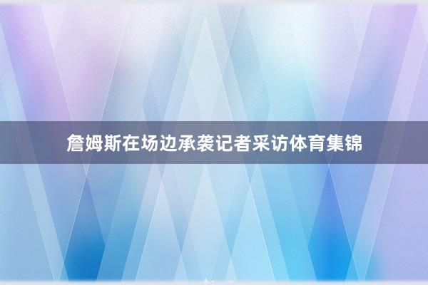 詹姆斯在场边承袭记者采访体育集锦