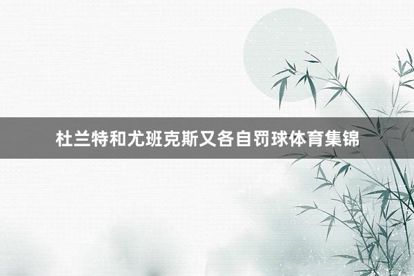 杜兰特和尤班克斯又各自罚球体育集锦
