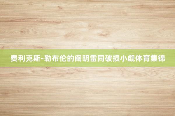 费利克斯-勒布伦的阐明雷同破损小觑体育集锦