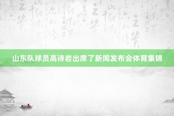 山东队球员高诗岩出席了新闻发布会体育集锦