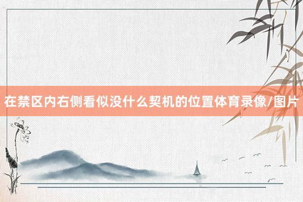 在禁区内右侧看似没什么契机的位置体育录像/图片