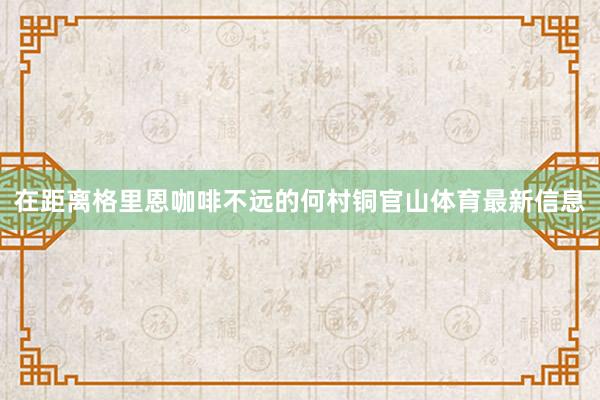 在距离格里恩咖啡不远的何村铜官山体育最新信息
