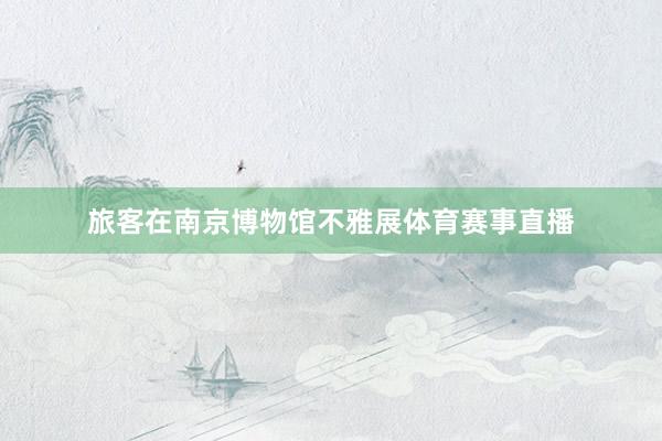 旅客在南京博物馆不雅展体育赛事直播