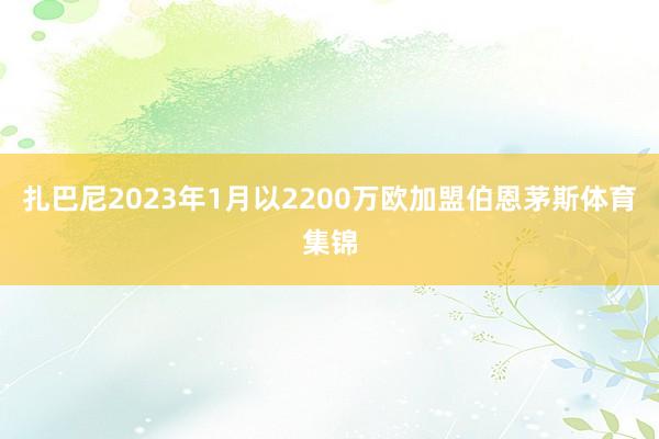 扎巴尼2023年1月以2200万欧加盟伯恩茅斯体育集锦