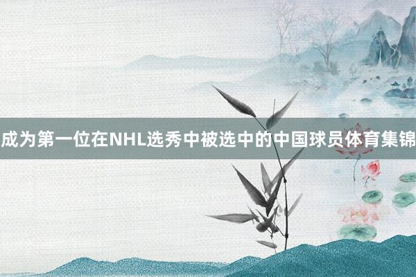 成为第一位在NHL选秀中被选中的中国球员体育集锦
