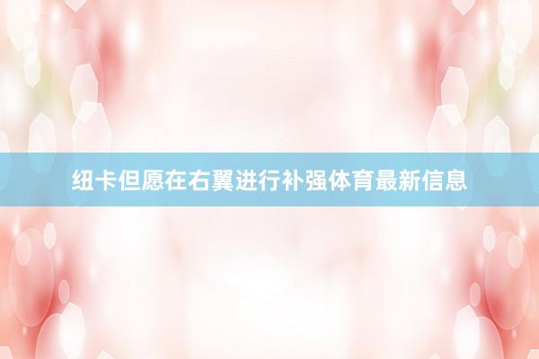 纽卡但愿在右翼进行补强体育最新信息