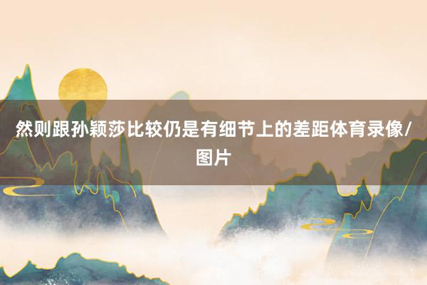 然则跟孙颖莎比较仍是有细节上的差距体育录像/图片