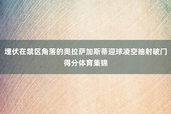埋伏在禁区角落的奥拉萨加斯蒂迎球凌空抽射破门得分体育集锦